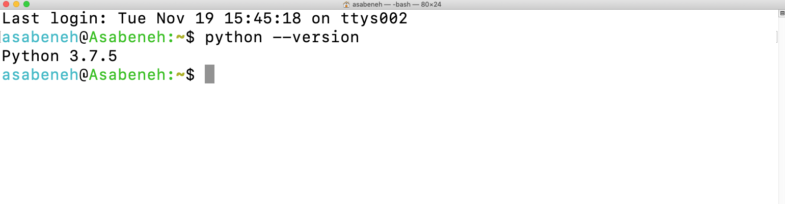 Versión de Python