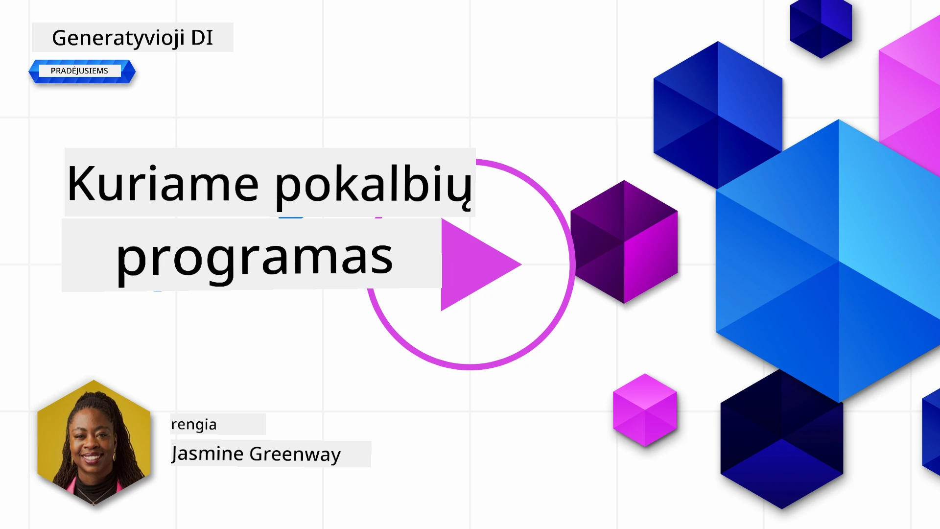 Generatyviosios AI technologijos pagrindu sukurtų pokalbių programų kūrimas